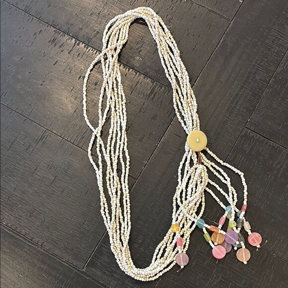 Beachy Boho Multi-Strand Beaded Belt - Picture 2 of 7